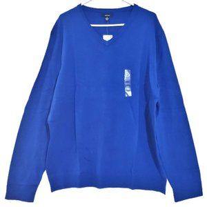 Alfani New Men Sweater Slim-Fit V-Neck Blue Long Sleeve Size 2XL
